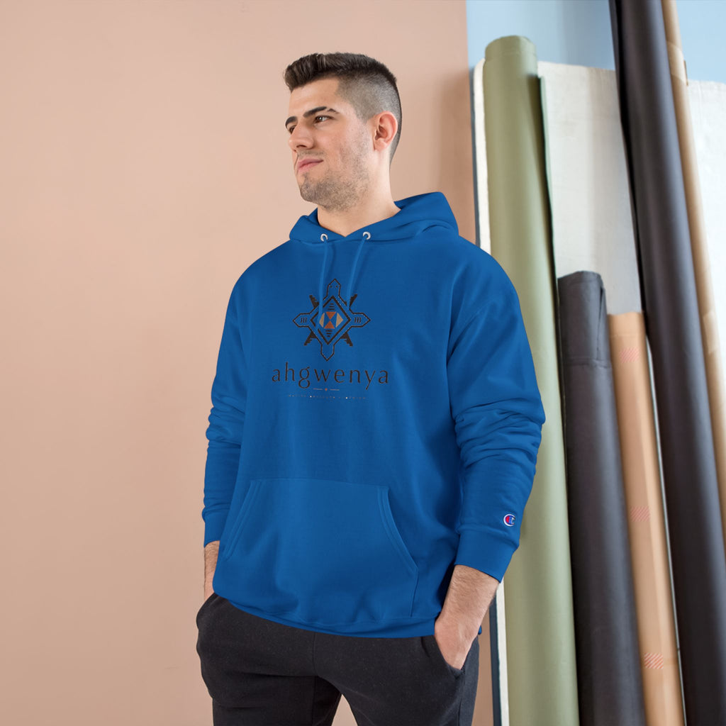 Champion Hoodie — Nautical Crest Logo Pullover Hooded Sweatshirt