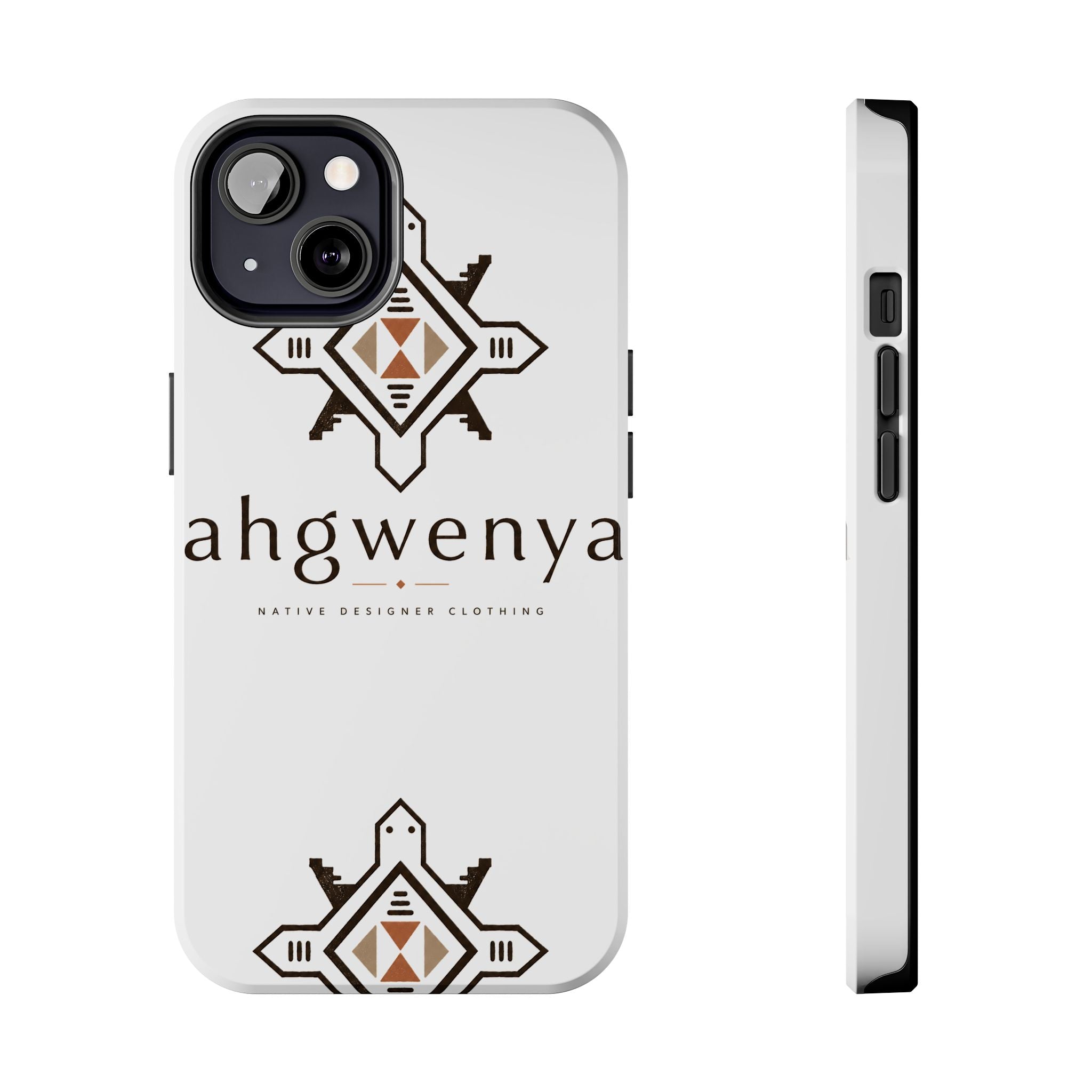 Tough Phone Case — Ahgwenya Indigenous Geometric Logo Protective Case