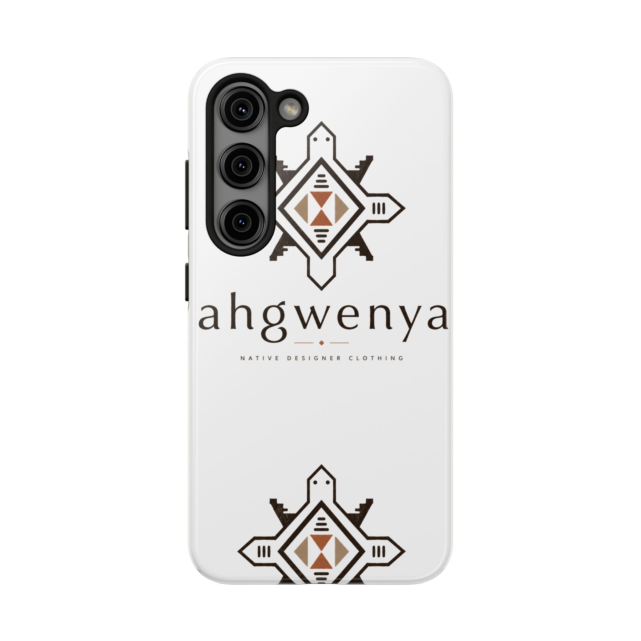 Tough Phone Case — Ahgwenya Indigenous Geometric Logo Protective Case