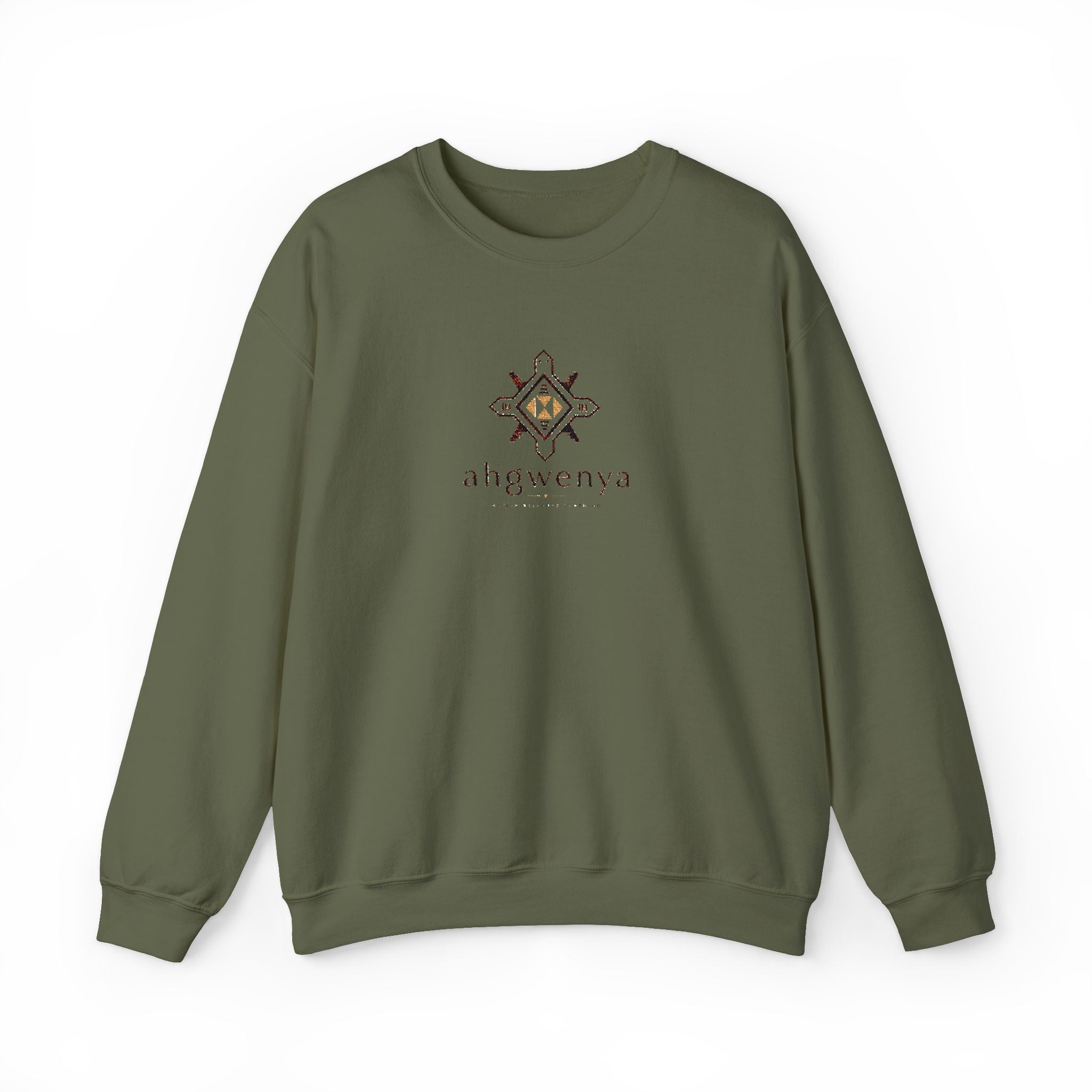 Crewneck Sweatshirt — Ahgwenya Floral Logo Pullover