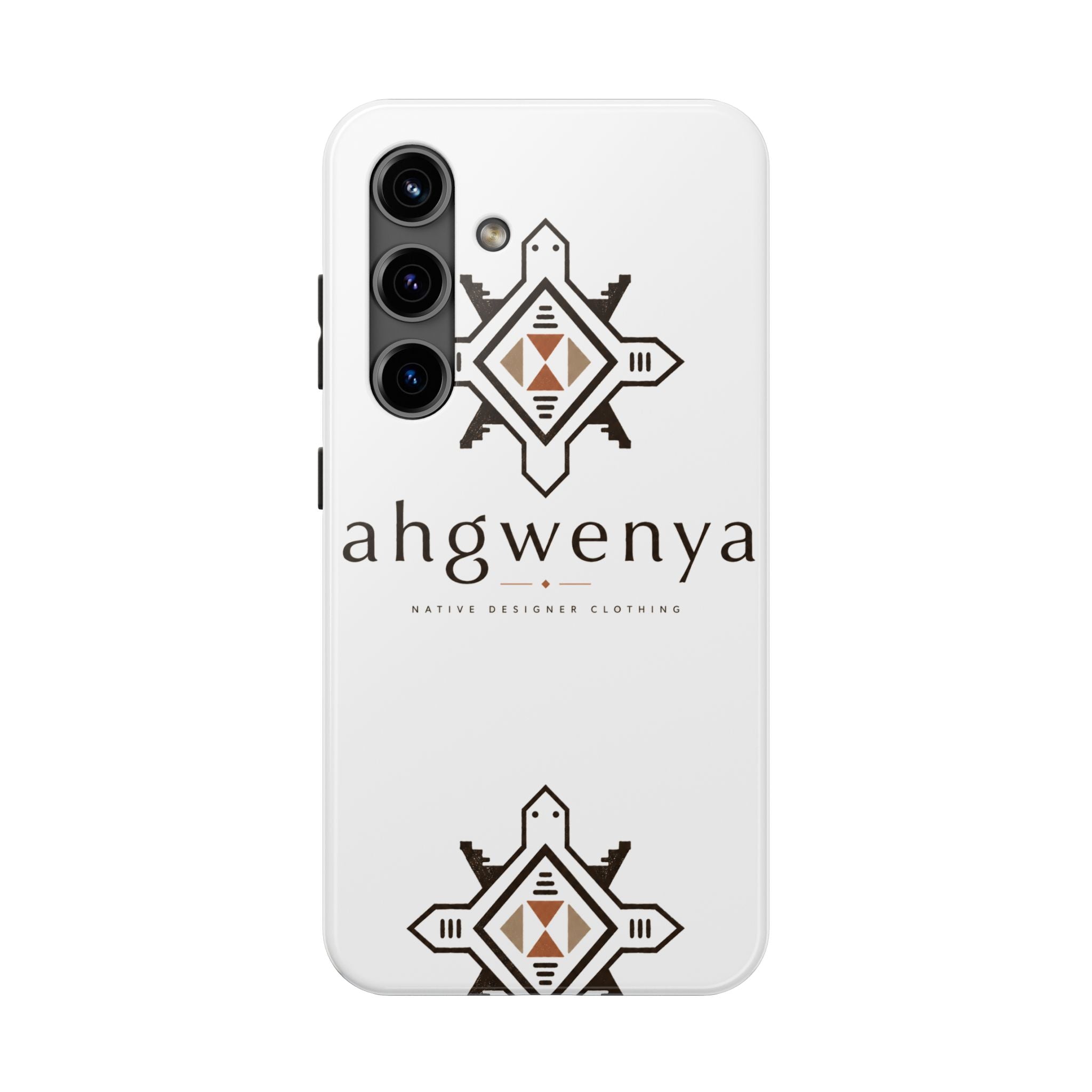 Tough Phone Case — Ahgwenya Indigenous Geometric Logo Protective Case