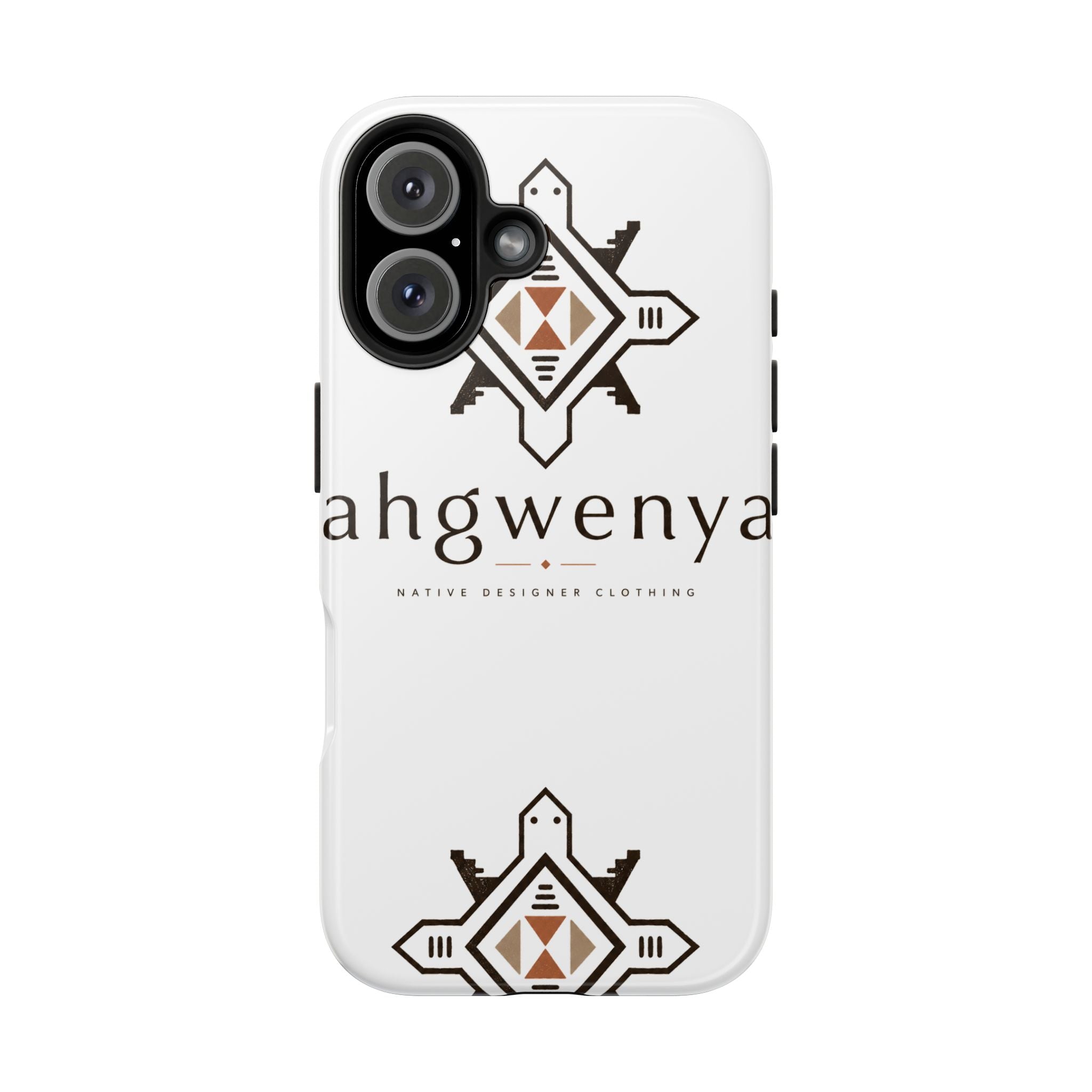 Tough Phone Case — Ahgwenya Indigenous Geometric Logo Protective Case