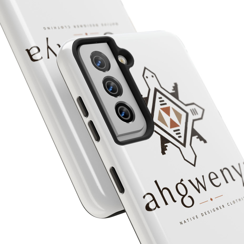 Tough Phone Case — Ahgwenya Indigenous Geometric Logo Protective Case