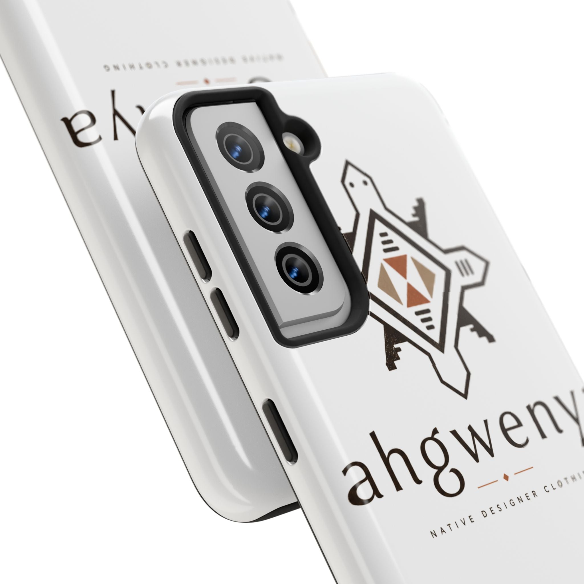 Tough Phone Case — Ahgwenya Indigenous Geometric Logo Protective Case