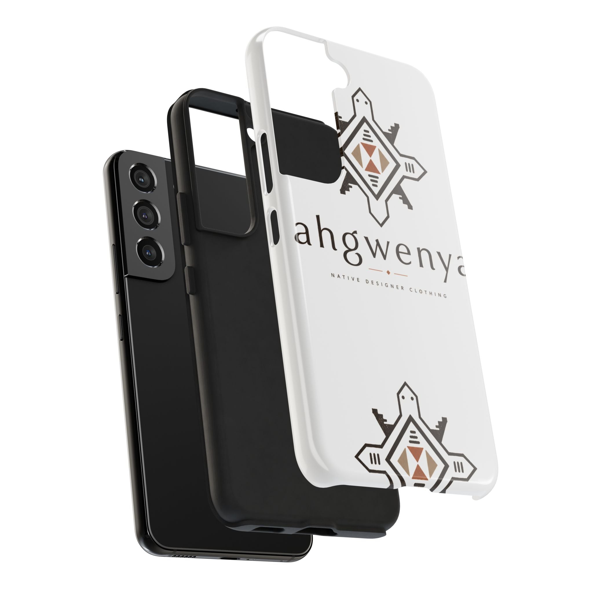 Tough Phone Case — Ahgwenya Indigenous Geometric Logo Protective Case