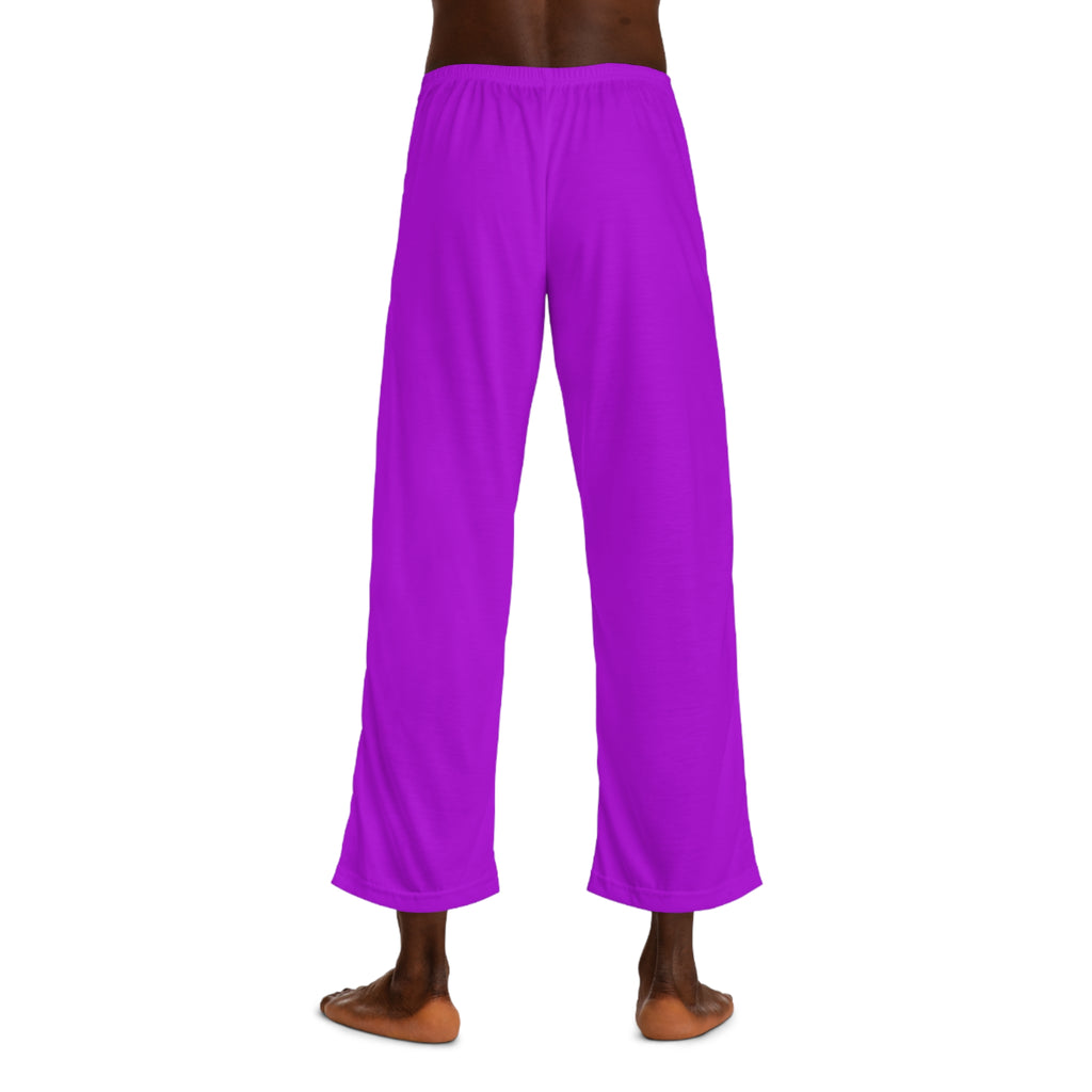 Men's Purple Pajama Pants with Ahgwenya Logo — Cozy Lounge Sleepwear