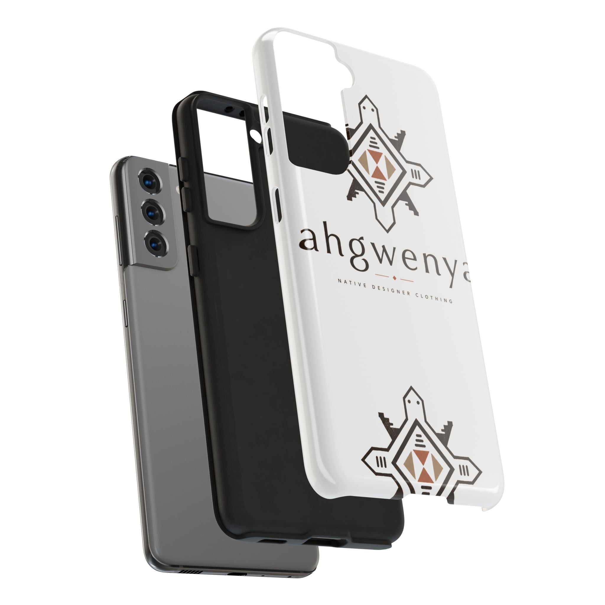 Tough Phone Case — Ahgwenya Indigenous Geometric Logo Protective Case