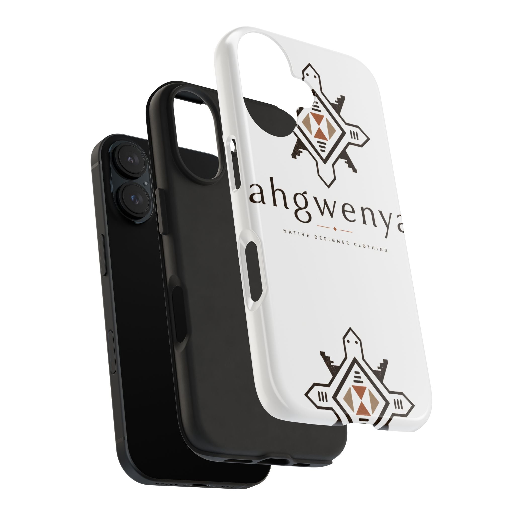 Tough Phone Case — Ahgwenya Indigenous Geometric Logo Protective Case