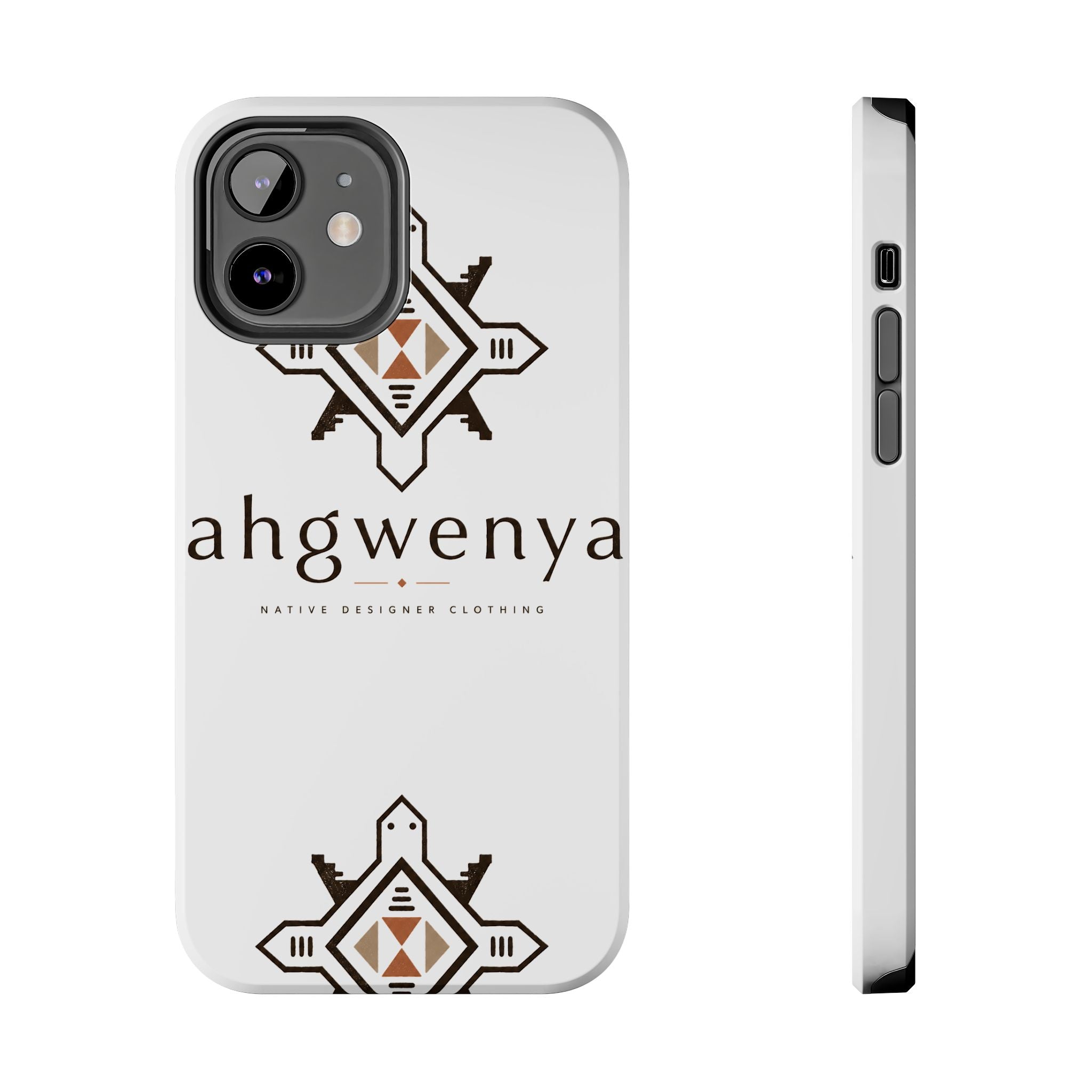 Tough Phone Case — Ahgwenya Indigenous Geometric Logo Protective Case