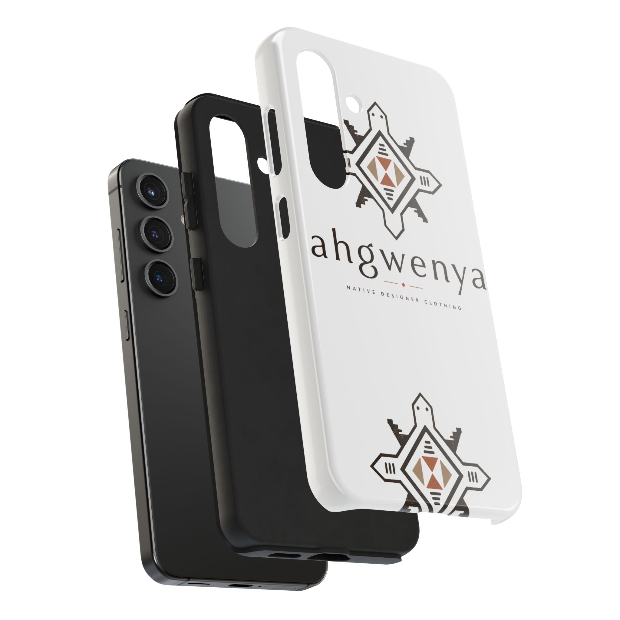 Tough Phone Case — Ahgwenya Indigenous Geometric Logo Protective Case
