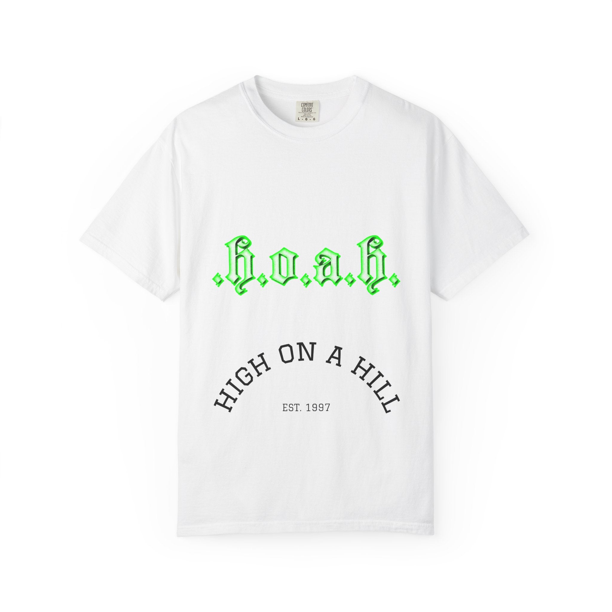 HOAH Neon Green Gothic T-Shirt