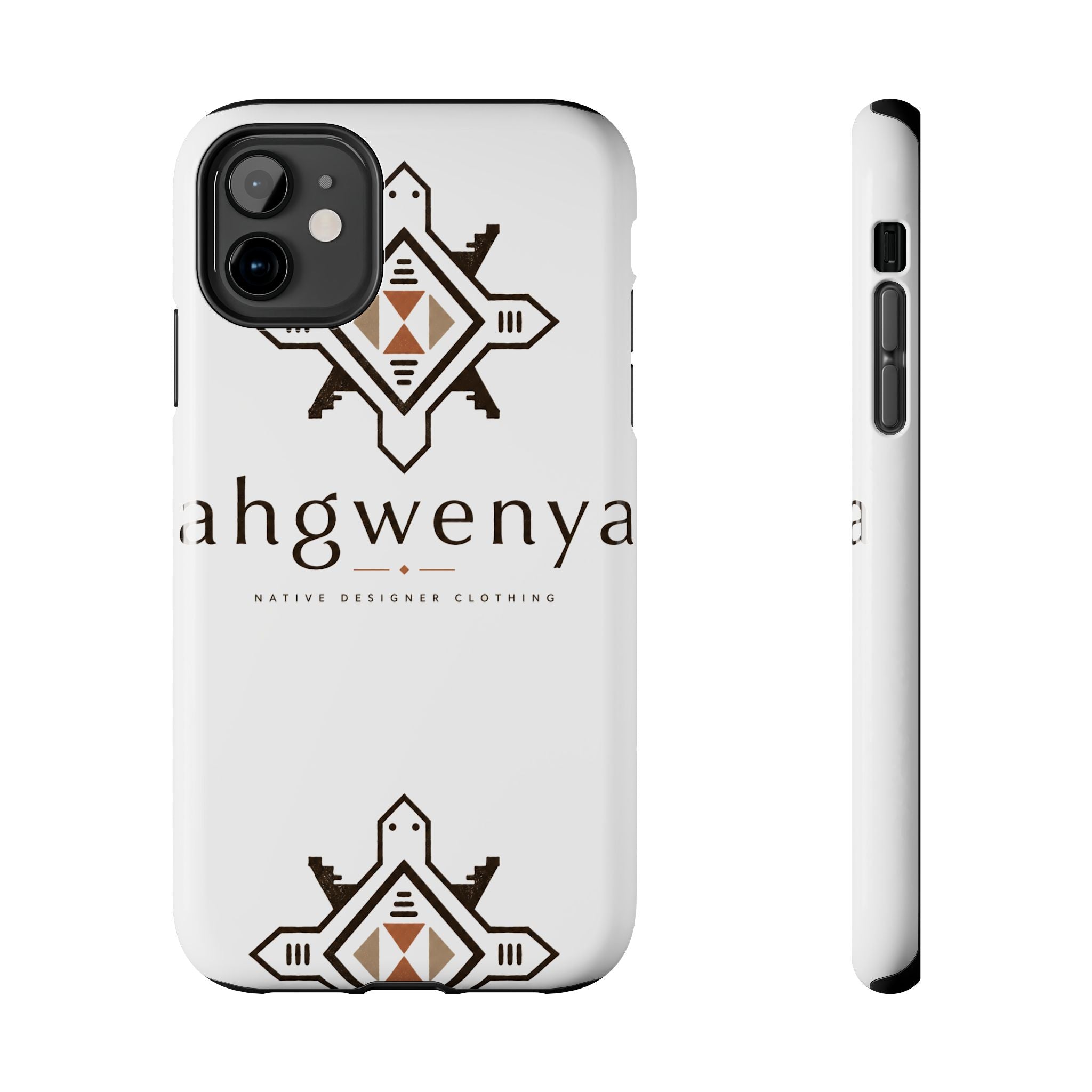 Tough Phone Case — Ahgwenya Indigenous Geometric Logo Protective Case
