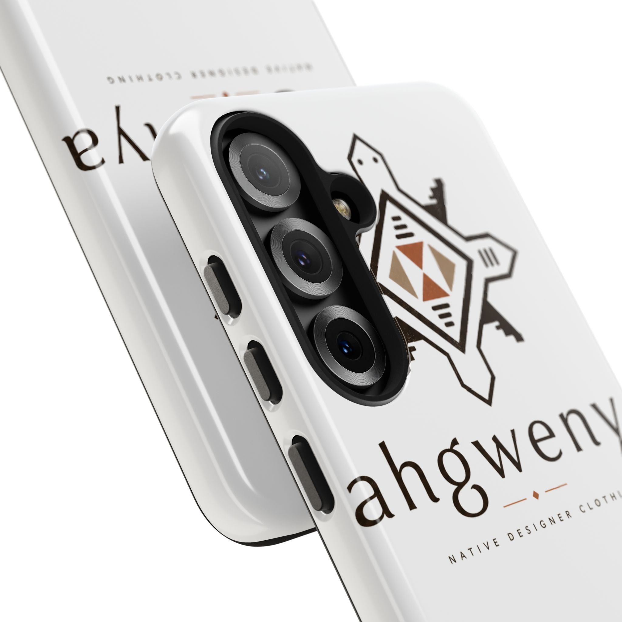 Tough Phone Case — Ahgwenya Indigenous Geometric Logo Protective Case