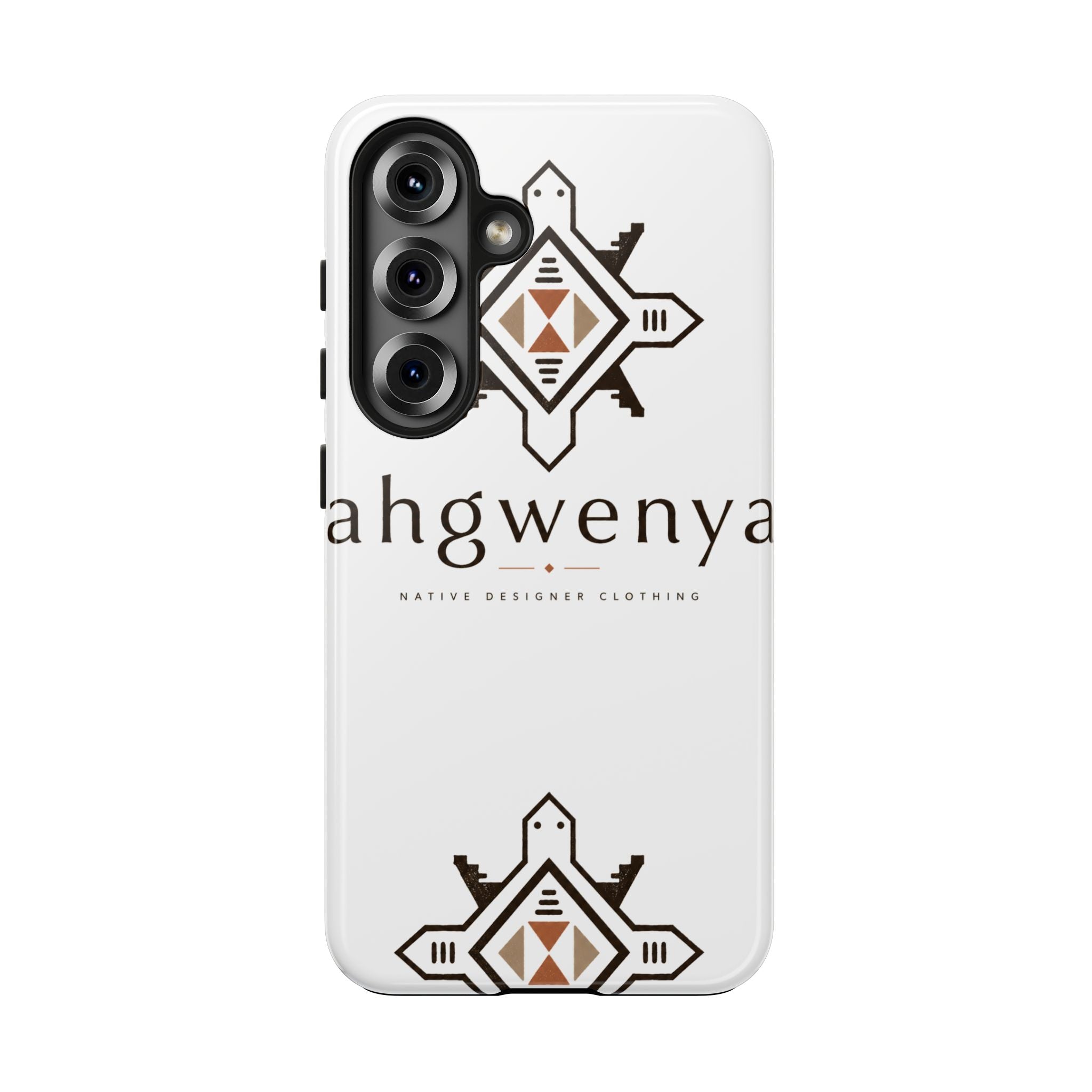 Tough Phone Case — Ahgwenya Indigenous Geometric Logo Protective Case